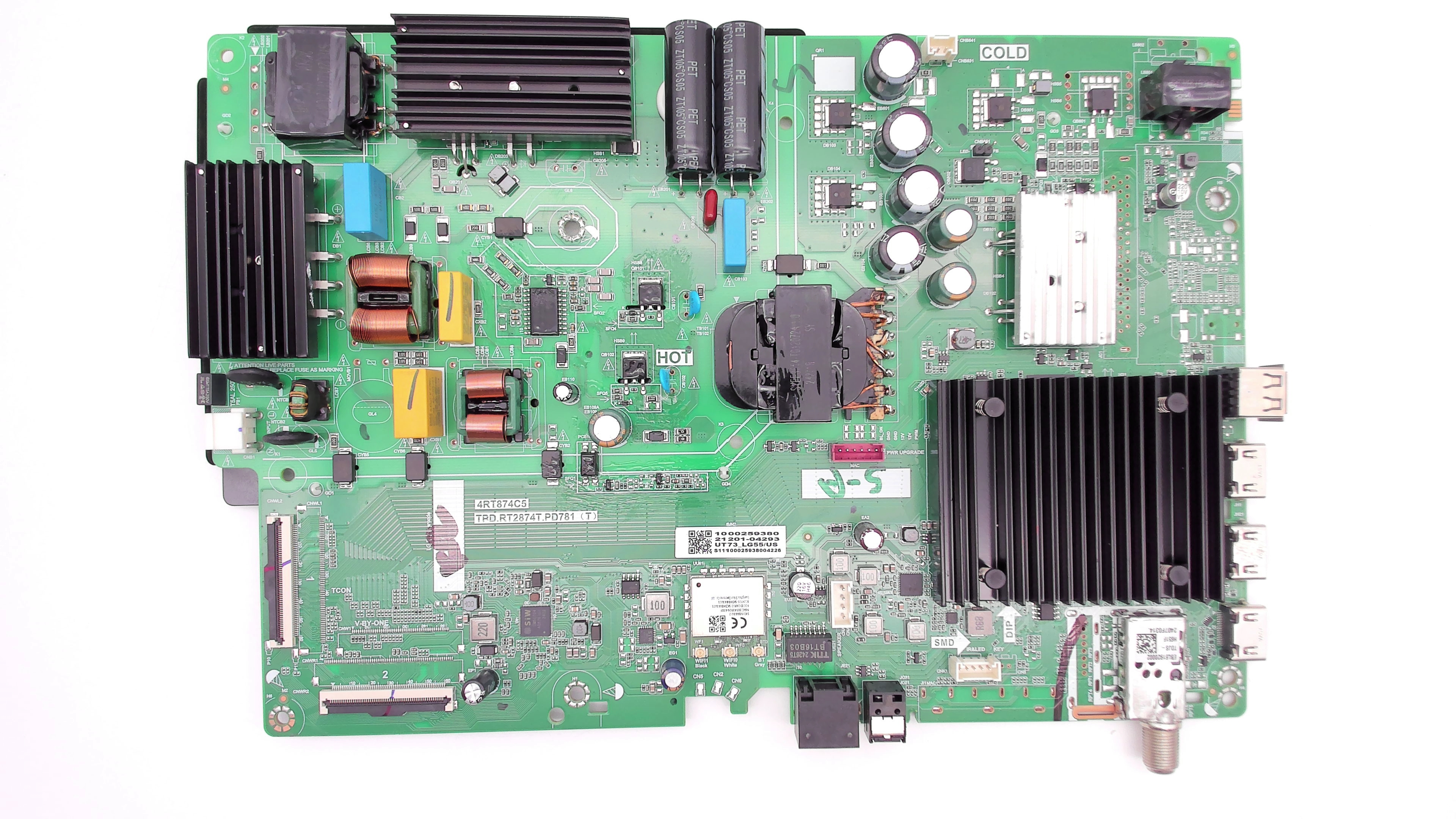 LGテレビ　メイン基板 LG Main Board, 4RT874C5, TPD.RT2874T.PD781 | eBay